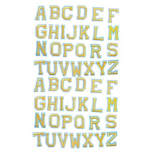 CLISPEED 52 Stück Teiliges Alphabet Bügelbilder Bestickte Aufnäher zum Aufbügeln für DIY Kleidung Reparatur Flicken Jeans Jacken Hüte Taschen Langlebige Stickflecken Textilien Zubehör CLISPEED 52 Stück Teiliges Alphabet Bügelbilder Bestickte Aufnäher zum Aufbügeln für DIY Kleidung Reparatur Flicken Jeans Jacken Hüte Taschen Langlebige Stickflecken Textilien Zubehör von CLISPEED