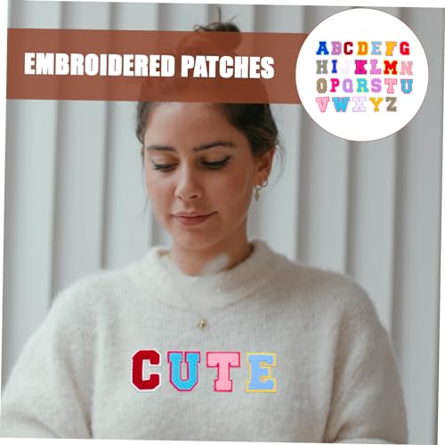 CLISPEED 52 Stück Teiliges Bunte Gestickte Buchstaben Patches zum Aufbügeln DIY Aufnäher für Kleidung Rucksack Schuhe Hüte zum Reparieren und Dekorieren Langlebig und Praktisch CLISPEED 52 Stück Teiliges Bunte Gestickte Buchstaben Patches zum Aufbügeln DIY Aufnäher für Kleidung Rucksack Schuhe Hüte zum Reparieren und Dekorieren Langlebig und Praktisch von CLISPEED