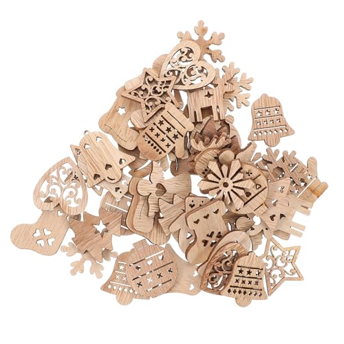 CLISPEED 54 Stück Teiliges Weihnachtsbaum Holz Deko Unbehandelte Glatte Holzscheiben Kreative DIY Anhänger für Bastelprojekte Langlebig für Festliche Weihnachtsbaumdekoration CLISPEED 54 Stück Teiliges Weihnachtsbaum Holz Deko Unbehandelte Glatte Holzscheiben Kreative DIY Anhänger für Bastelprojekte Langlebig für Festliche Weihnachtsbaumdekoration von CLISPEED