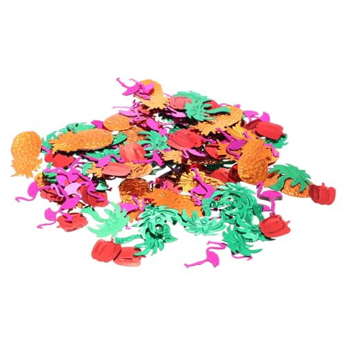 CLISPEED 5Packungen Hawaiianisches Party Konfetti Pack Konfetti mit Ananas Flamingo und Chili Dekoration für Tropische Feiern und Geburtstagsfeste CLISPEED 5Packungen Hawaiianisches Party Konfetti Pack Konfetti mit Ananas Flamingo und Chili Dekoration für Tropische Feiern und Geburtstagsfeste von CLISPEED