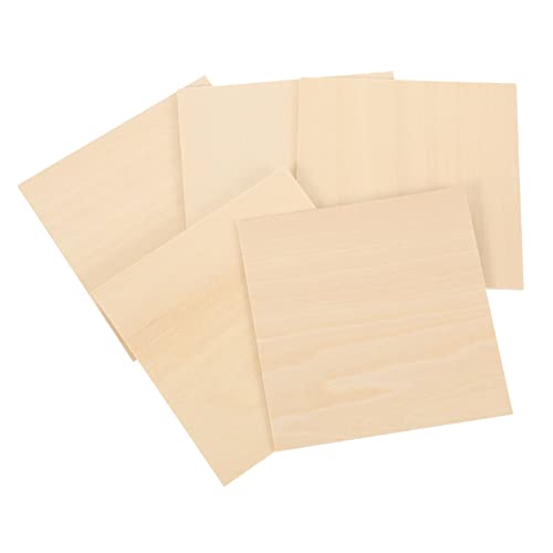 CLISPEED 5Stücke DIY Holzplatten Unbeschichtet für Handwerk und Kunstprojekte Naturbelassene Hartholzplatten zum Basteln Brandmalerei und Dekoration CLISPEED 5Stücke DIY Holzplatten Unbeschichtet für Handwerk und Kunstprojekte Naturbelassene Hartholzplatten zum Basteln Brandmalerei und Dekoration von CLISPEED