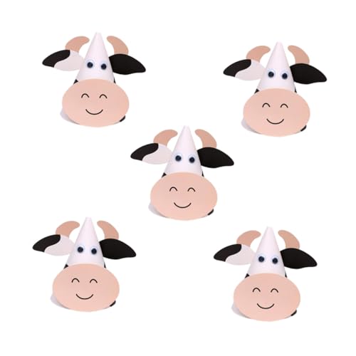 CLISPEED 5Stücke DIY Tierform Geburtstagsmützen Für Partyhüte Kreative Hutdekoration Tier Motive Für Geburtstagsfeiern Als Partygeschenk von CLISPEED