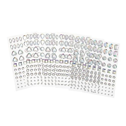 CLISPEED 6 Blätter Diamant-aufkleber Nägel Strasssteine zum Basteln Edelsteine aufkleber Rosa Bausatz Edelstein-aufkleber Stick-edelsteine Diamantkunstaufkleber Größe Plastik Weiß CLISPEED 6 Blätter Diamant-aufkleber Nägel Strasssteine zum Basteln Edelsteine aufkleber Rosa Bausatz Edelstein-aufkleber Stick-edelsteine Diamantkunstaufkleber Größe Plastik Weiß von CLISPEED