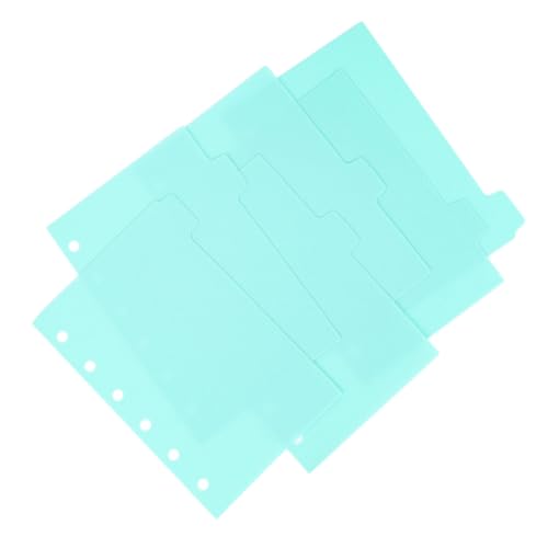 CLISPEED 6 Blatt Kunststoff Register Trennblätter Minimalistisches Design Praktische Ringordner Zubehör für Notizbücher Budgetplaner Journale und Effiziente Dokumentenorganisation von CLISPEED