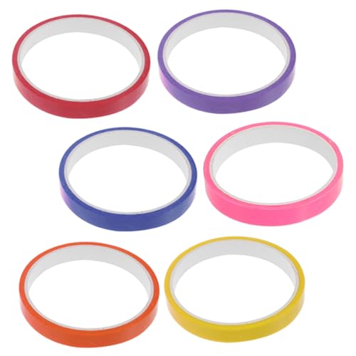 CLISPEED 6 Rollen Bunte Sticky Ball Tapes Klebebänder Farbiges DIY Stressabbau Entspannendes Klebeband für Sensorisches Spiel und Dekoration CLISPEED 6 Rollen Bunte Sticky Ball Tapes Klebebänder Farbiges DIY Stressabbau Entspannendes Klebeband für Sensorisches Spiel und Dekoration von CLISPEED