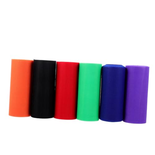 CLISPEED 6 Rollen Tüllstoff Yards Mittelfester Netzstoff in Farben für DIY Dekorationen Hochzeitsdeko Geschenkverpackung Basteln Schleifen und Blumenarrangements CLISPEED 6 Rollen Tüllstoff Yards Mittelfester Netzstoff in Farben für DIY Dekorationen Hochzeitsdeko Geschenkverpackung Basteln Schleifen und Blumenarrangements von CLISPEED