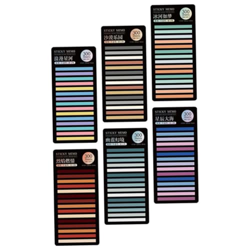 CLISPEED 6 Sätze Bunte Sticky Annotation Page Tags Selbstklebende Seitenmarker für Studium und Büro Aus Pet Material Zufällige Designs Praktisch und Wiederverwendbar CLISPEED 6 Sätze Bunte Sticky Annotation Page Tags Selbstklebende Seitenmarker für Studium und Büro Aus Pet Material Zufällige Designs Praktisch und Wiederverwendbar von CLISPEED