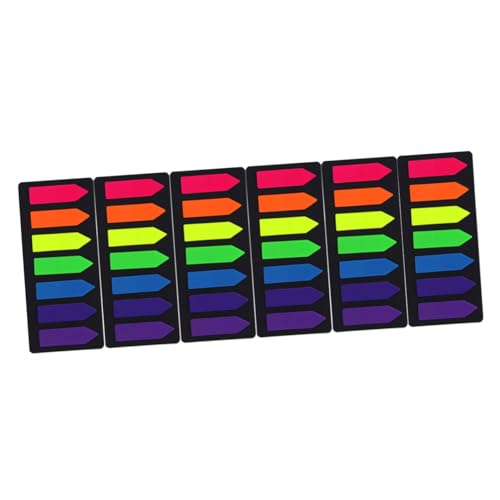 CLISPEED 6 Sätze Fluoreszierende Haftnotizen Kombination Bunte Pet Memo Aufkleber Selbstklebend Leicht Abreißbar Praktische Index Sticker für Schule und Büro Beschreibbar Farbintensiv CLISPEED 6 Sätze Fluoreszierende Haftnotizen Kombination Bunte Pet Memo Aufkleber Selbstklebend Leicht Abreißbar Praktische Index Sticker für Schule und Büro Beschreibbar Farbintensiv von CLISPEED