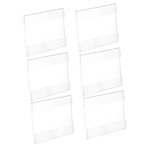 CLISPEED 6 Stück Acryl Preisschildhalter Vielseitiger Transparenter Aufsteller mit Klemmbefestigung Langlebig Temperaturbeständig für Tisch Supermarkt Büro und Menüanzeigen CLISPEED 6 Stück Acryl Preisschildhalter Vielseitiger Transparenter Aufsteller mit Klemmbefestigung Langlebig Temperaturbeständig für Tisch Supermarkt Büro und Menüanzeigen von CLISPEED
