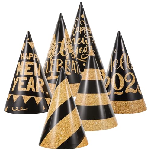 CLISPEED 6 Stück Babyparty-kegelkappe 2025 Neujahrskegelhut Photo Booth Hut Kleinkind Geburtstagshut Prost Neujahr Partygeschenke CLISPEED 6 Stück Babyparty-kegelkappe 2025 Neujahrskegelhut Photo Booth Hut Kleinkind Geburtstagshut Prost Neujahr Partygeschenke von CLISPEED