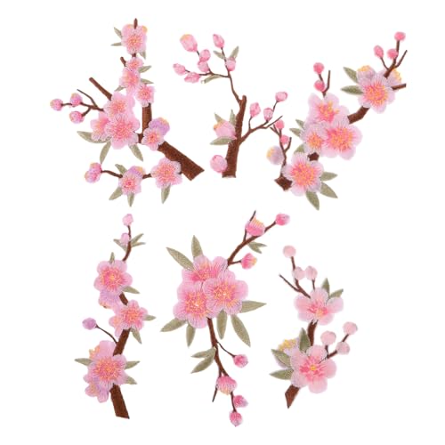 CLISPEED 6 Stück Bestickte Blumen Bügelflicken Pflaumenblüte und Schmetterling Selbstklebend Langlebig für Kleidung Taschen Jacken Jeans Vielseitig für DIY Reparatur und Dekoration CLISPEED 6 Stück Bestickte Blumen Bügelflicken Pflaumenblüte und Schmetterling Selbstklebend Langlebig für Kleidung Taschen Jacken Jeans Vielseitig für DIY Reparatur und Dekoration von CLISPEED