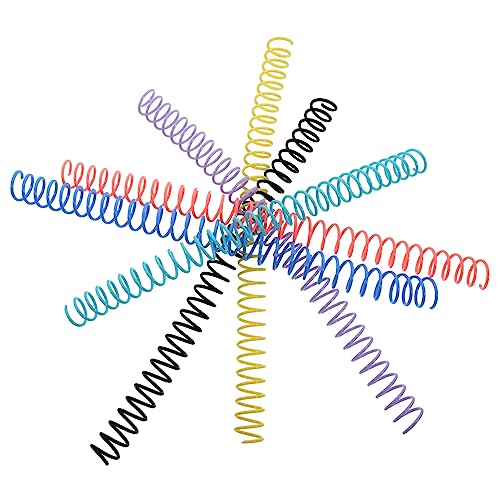 CLISPEED 6 Stück Bindungsring spiralförmige Binderspule Bindekreis Binder Notebook Bindemittel Spiralen Notizbuch schneidbare Binderinge Kammbinderücken Ringordner für lose Blätter Plastik von CLISPEED
