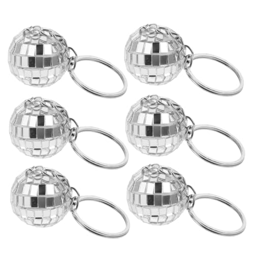 CLISPEED 6 Stück Disco-schlüsselanhänger Discokugel-schlüsselanhänger Disco -ball -schlüsselbund Mini-disco-kugel-schlüsselanhänger Mini-schlüsselanhänger Spiegelball Zinklegierung Silver CLISPEED 6 Stück Disco-schlüsselanhänger Discokugel-schlüsselanhänger Disco -ball -schlüsselbund Mini-disco-kugel-schlüsselanhänger Mini-schlüsselanhänger Spiegelball Zinklegierung Silver von CLISPEED