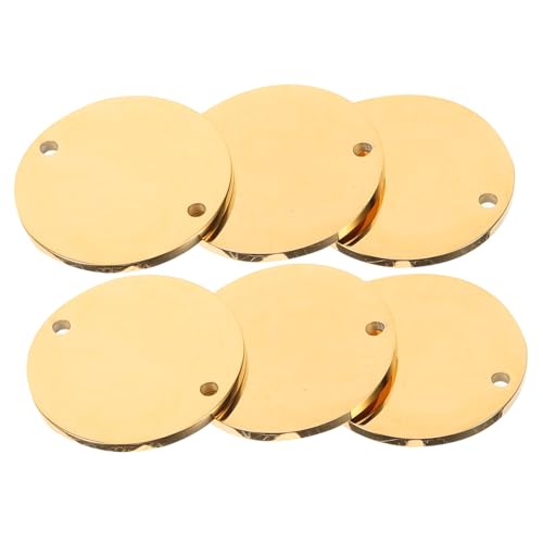 CLISPEED 6 Stück Edelstahl Runde Gravierbare Anhänger Rostfreie Doppellochige Tags für Haustier id DIY Schlüsselanhänger und Halsketten Langlebige Polierte Blanko plättchen CLISPEED 6 Stück Edelstahl Runde Gravierbare Anhänger Rostfreie Doppellochige Tags für Haustier id DIY Schlüsselanhänger und Halsketten Langlebige Polierte Blanko plättchen von CLISPEED