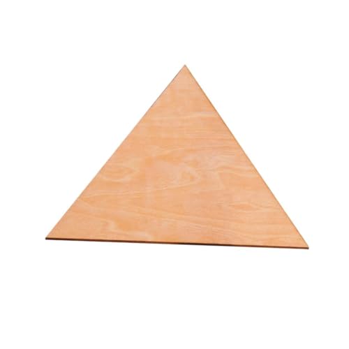 CLISPEED 6 Stück Holzdreieck Holzblatt Hartholz Ausgeschnitten Klein Abgestuft Basteln Mosaik Scheiben Ausschnitte Dekorationen Dreiecke Fleck Dekorativ Natürlich Holzig Für Handwerk Beige von CLISPEED