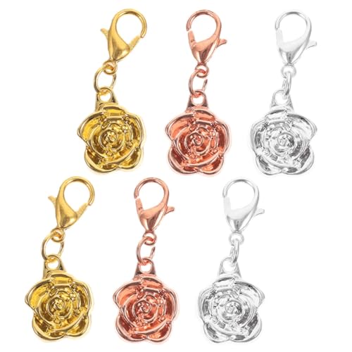 CLISPEED 6 Stück Magnetische Schmuckverschlüsse Rosé Design für DIY Armbänder und Magnetverschluss für Schmuckherstellung Farben Silber von CLISPEED