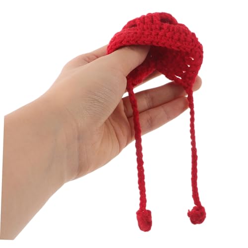 CLISPEED 6 Stück Puppenstrickhut Weihnachts-mini-strickmützen Mini-Hut-flaschenaufsatz Bastelmützen Für Weihnachten Dekorative Minihüte Kleine Strickmützen Puppenhut Garn von CLISPEED