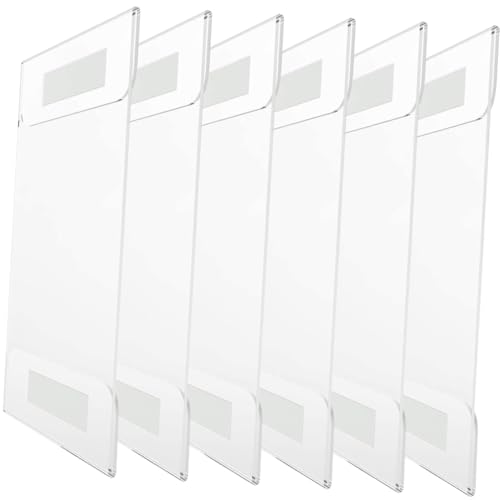 CLISPEED 6 Stück Teiliges Acryl Tischaufsteller Transparenter Stabiler Dokumentenhalter für Preisaufsteller Vertikaler und Werbedisplayständer Geeignet für Restaurant Büro Hochzeit CLISPEED 6 Stück Teiliges Acryl Tischaufsteller Transparenter Stabiler Dokumentenhalter für Preisaufsteller Vertikaler und Werbedisplayständer Geeignet für Restaurant Büro Hochzeit von CLISPEED