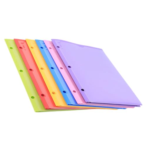 CLISPEED 6 Stück Teiliges Dokumentenmappe aus Langlebigem PP mit Doppelter Tasche und Transparentem Einschub Vielseitiger Papier Testpapierspeicher für Büro und Schule in Gemischten Farben CLISPEED 6 Stück Teiliges Dokumentenmappe aus Langlebigem PP mit Doppelter Tasche und Transparentem Einschub Vielseitiger Papier Testpapierspeicher für Büro und Schule in Gemischten Farben von CLISPEED