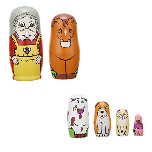CLISPEED 6 Stück Teiliges Holz Puppen für Niedliche Cartoon Nesting Dolls als Tischdekoration aus Solidem Holz Nicht Verformbar für Mädchen CLISPEED 6 Stück Teiliges Holz Puppen für Niedliche Cartoon Nesting Dolls als Tischdekoration aus Solidem Holz Nicht Verformbar für Mädchen von CLISPEED