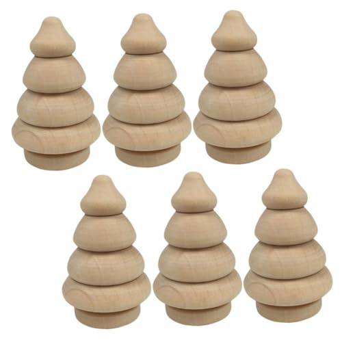 CLISPEED 6 Stück Teiliges Holz Weihnachtsbaum Deko Naturfarbene DIY Weihnachtsbaum Bastel und Tischdekoration Liebevoll Gestaltete Xmas Baumschmuck für Festliche Atmosphäre CLISPEED 6 Stück Teiliges Holz Weihnachtsbaum Deko Naturfarbene DIY Weihnachtsbaum Bastel und Tischdekoration Liebevoll Gestaltete Xmas Baumschmuck für Festliche Atmosphäre von CLISPEED