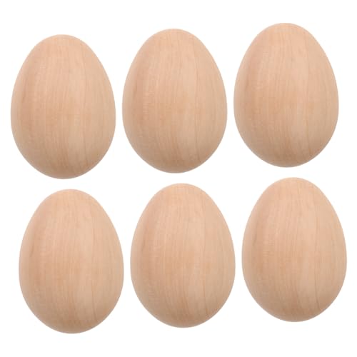 CLISPEED 6 Stück Teiliges Holz eier zum Bemalen Realistische DIY Bastel eier aus Unbehandeltem Holz für Ostern Partydeko und Kreative Dekoration Kleine Leere Holzeier für Individuelle CLISPEED 6 Stück Teiliges Holz eier zum Bemalen Realistische DIY Bastel eier aus Unbehandeltem Holz für Ostern Partydeko und Kreative Dekoration Kleine Leere Holzeier für Individuelle von CLISPEED