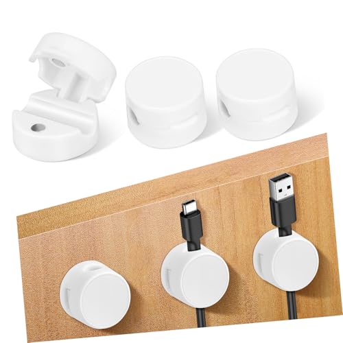 CLISPEED 6 Stück Teiliges Kabelclips mit Starkem Kleber und Magnetverschluss Kabelführung für Ladekabel und USB Kabel Selbstklebende Kabelhalter für Schreibtisch Auto und Büro Einfache CLISPEED 6 Stück Teiliges Kabelclips mit Starkem Kleber und Magnetverschluss Kabelführung für Ladekabel und USB Kabel Selbstklebende Kabelhalter für Schreibtisch Auto und Büro Einfache von CLISPEED