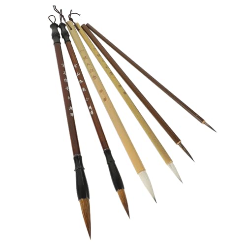 CLISPEED 6 Stück Teiliges Kalligraphie Pinsel Set Chinesische und Schreibpinsel für Kalligraphie für Anfänger und Künstler Leicht und Vielseitig Einsetzbar CLISPEED 6 Stück Teiliges Kalligraphie Pinsel Set Chinesische und Schreibpinsel für Kalligraphie für Anfänger und Künstler Leicht und Vielseitig Einsetzbar von CLISPEED