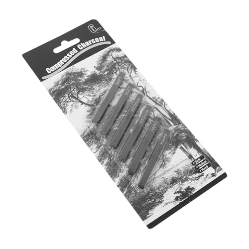 CLISPEED 6 Stück Teiliges Kohlestifte Quadratisch mit Weichen und Harten Zeichenkohle Sticks für Zeichnen Skizzieren Malen Künstlerbedarf Geeignet für Anfänger und Profis CLISPEED 6 Stück Teiliges Kohlestifte Quadratisch mit Weichen und Harten Zeichenkohle Sticks für Zeichnen Skizzieren Malen Künstlerbedarf Geeignet für Anfänger und Profis von CLISPEED