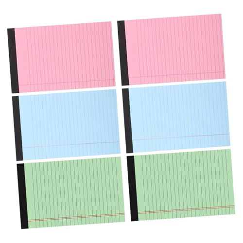 CLISPEED 6 Stück Teiliges Liniertes Legal Writing Pads Abreißbare Praktisch und Leicht Vielseitig für Schule Büro Heimgebrauch für Notizen Skizzen Memo management Schreibpapier CLISPEED 6 Stück Teiliges Liniertes Legal Writing Pads Abreißbare Praktisch und Leicht Vielseitig für Schule Büro Heimgebrauch für Notizen Skizzen Memo management Schreibpapier von CLISPEED
