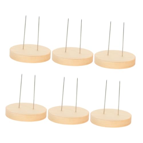 CLISPEED 6 Stück Teiliges Puppenständer Holzsockel Filz puppenhalter mit Doppelter Stahlnadel Kompakter Displayständer für Handarbeitsfiguren Minimalistisches Design Stabiler CLISPEED 6 Stück Teiliges Puppenständer Holzsockel Filz puppenhalter mit Doppelter Stahlnadel Kompakter Displayständer für Handarbeitsfiguren Minimalistisches Design Stabiler von CLISPEED