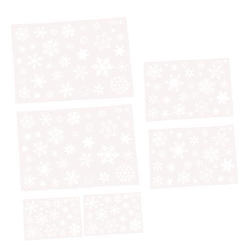 CLISPEED 6 Stück Teiliges Schneeflocken Schablonen Weihnachten Wiederverwendbare Malvorlagen in DIY Bastelvorlagen für Weihnachtsdeko Zeichenschablonen für Scrapbooking und CLISPEED 6 Stück Teiliges Schneeflocken Schablonen Weihnachten Wiederverwendbare Malvorlagen in DIY Bastelvorlagen für Weihnachtsdeko Zeichenschablonen für Scrapbooking und von CLISPEED