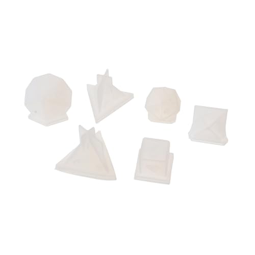 CLISPEED 6 Stück Teiliges Silikonform für Polyederwürfel DIY Epoxidharz Würfel Gießformen für Brettspiele Fadensicher Wiederverwendbar und Einfach zu Reinigen von CLISPEED