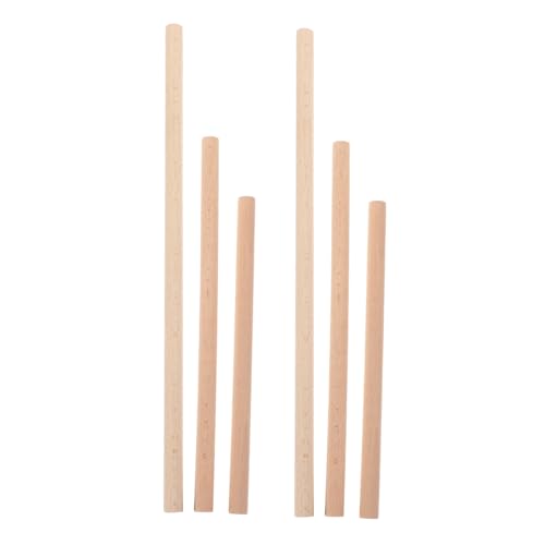 CLISPEED 6 Stück Teiliges Tapestry Rundholzstäbe aus Robustem Buchenholz Stabile Webstäbe für Wanddekoration DIY zum Basteln von Wandteppichen und Handgefertigten Kunstwerken von CLISPEED