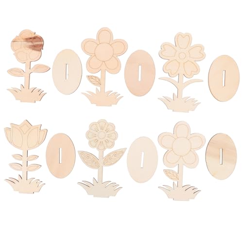 CLISPEED 6 Stück Teiliges Unbemalte Holzblumen für DIY Bastelarbeiten Natürliche Holzblumen zum Bemalen Kindersicher für Dekoration Handarbeit Trockenblumen Kunsthandwerk CLISPEED 6 Stück Teiliges Unbemalte Holzblumen für DIY Bastelarbeiten Natürliche Holzblumen zum Bemalen Kindersicher für Dekoration Handarbeit Trockenblumen Kunsthandwerk von CLISPEED