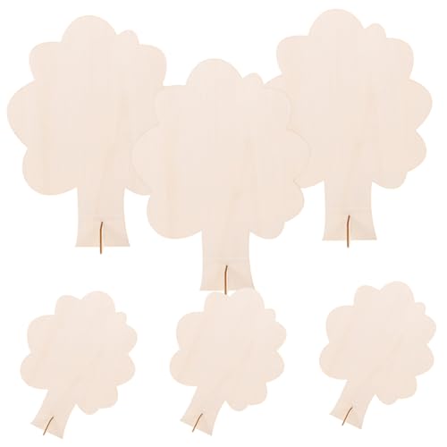 CLISPEED 6 Stück Teiliges Unbemalter Holzbaum ausschnitte Robuste DIY holzdekoration für Naturbelassene Bastelmaterialien Blanke Baumschmuckstücke zum Bemalen und Kreativen Gestalten CLISPEED 6 Stück Teiliges Unbemalter Holzbaum ausschnitte Robuste DIY holzdekoration für Naturbelassene Bastelmaterialien Blanke Baumschmuckstücke zum Bemalen und Kreativen Gestalten von CLISPEED