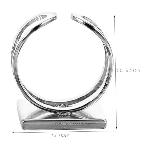 CLISPEED 6 Stück Teiliges Verstellbare Ringrohlinge Quadratische Basis für Schmuckherstellung DIY Fingerringe Basteln CLISPEED 6 Stück Teiliges Verstellbare Ringrohlinge Quadratische Basis für Schmuckherstellung DIY Fingerringe Basteln von CLISPEED