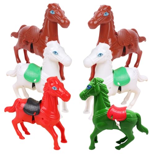 CLISPEED 6 Stück Teiliges Wind Up Pferdespielzeug Realistische Aufziehfiguren für Kleine Leichte Pferde Lustiges Geburtstags Mitgebsel Farbige Überraschungsspielzeuge für Zufällige Farbe CLISPEED 6 Stück Teiliges Wind Up Pferdespielzeug Realistische Aufziehfiguren für Kleine Leichte Pferde Lustiges Geburtstags Mitgebsel Farbige Überraschungsspielzeuge für Zufällige Farbe von CLISPEED