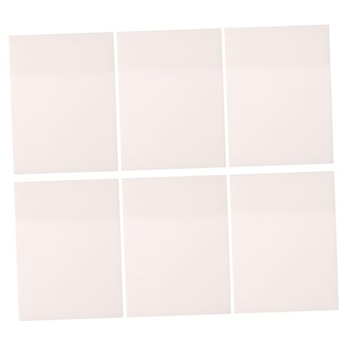 CLISPEED 6 Stück Transparente Wasserfeste Memo Pads Große Selbstklebende Notizzettel Vielseitige Haftnotizen für Büro Schule und Zuhause Praktische Reminder aufkleber von CLISPEED