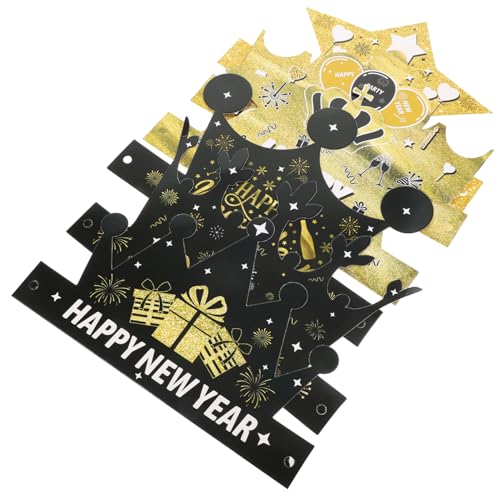 CLISPEED 6 Stück Verstellbare Neujahrs Papierkronen mit Buntem Design Lustige Partyhüte für Silvesterfeier Dekorative Foto Requisiten und Festliche Neujahrsdekoration CLISPEED 6 Stück Verstellbare Neujahrs Papierkronen mit Buntem Design Lustige Partyhüte für Silvesterfeier Dekorative Foto Requisiten und Festliche Neujahrsdekoration von CLISPEED