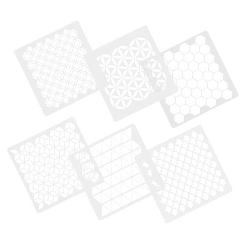 CLISPEED 6 Stück Wandmalerei-vorlage Kunst Bienenwabe Schablone Für Malvorlagentafel Wandmalerei Vorlage Weiß CLISPEED 6 Stück Wandmalerei-vorlage Kunst Bienenwabe Schablone Für Malvorlagentafel Wandmalerei Vorlage Weiß von CLISPEED