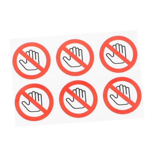 CLISPEED 6 Stück Warnaufkleber Bitte nicht Berühren Klarer Vinyl Aufkleber mit Haftkleber für Fenster Türen Maschinen Vielseitiger Schutz vor Berührungen in Industrie Labor und Gewerbe CLISPEED 6 Stück Warnaufkleber Bitte nicht Berühren Klarer Vinyl Aufkleber mit Haftkleber für Fenster Türen Maschinen Vielseitiger Schutz vor Berührungen in Industrie Labor und Gewerbe von CLISPEED