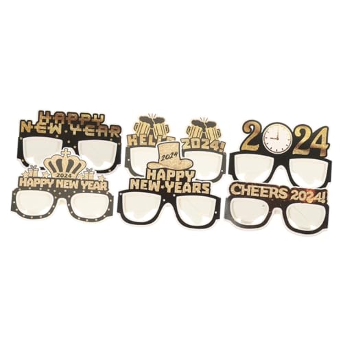 CLISPEED 6 Stück neuartige Neujahrsbrille fckng New Year New Years neujahrsdeko Party Supplies neujahr Brillen interessante Brille glühen kreative Brillen Lustige Foto -Requisite Papier CLISPEED 6 Stück neuartige Neujahrsbrille fckng New Year New Years neujahrsdeko Party Supplies neujahr Brillen interessante Brille glühen kreative Brillen Lustige Foto -Requisite Papier von CLISPEED