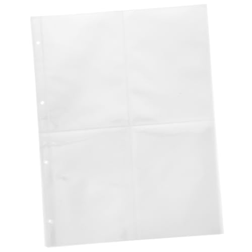 CLISPEED 60 Stück Klarsichthüllen für Nachfüllseiten Transparente Schutzfolien für Fotos Postkarten und Dokumente Langlebig und Wasserfest von CLISPEED