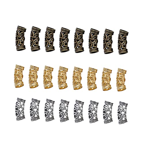 CLISPEED 60 Stück Vintage Dreadlocks Schmuck Charms Legierung Spacer Perlen mit Holzmaserung für DIY Schmuckherstellung Armband Halskette und Accessoires Gemischte Stile CLISPEED 60 Stück Vintage Dreadlocks Schmuck Charms Legierung Spacer Perlen mit Holzmaserung für DIY Schmuckherstellung Armband Halskette und Accessoires Gemischte Stile von CLISPEED