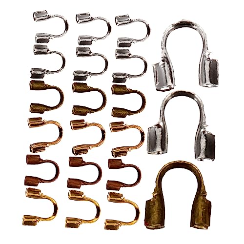 CLISPEED 600 Stück Teiliges U Förmiges Schmuckzubehör in Antikbronze Gold Weiß Silber und Rotkupfer für DIY Armband Ohrring und Halskettenherstellung Vielseitig Einfach zu Verwenden von CLISPEED