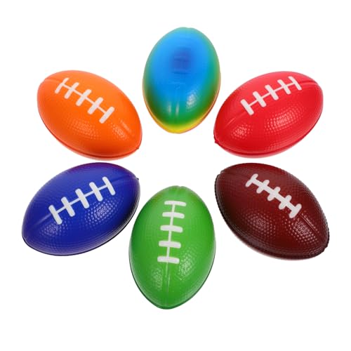CLISPEED 6stücke Mini Rugby Footballs Für Sportpartys Pu Material Leichte Und Sichere Dekoration Vielseitig Einsetzbar Für Feiern Und Sammlungen von CLISPEED