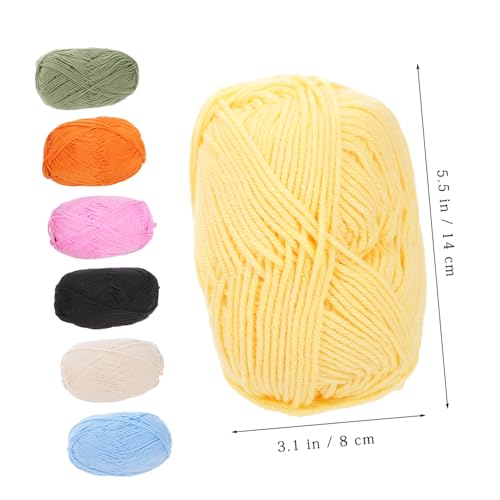 CLISPEED 7 Stück Teiliges Baumwollgarn Strapazierfähiges Garn für Stricken Häkeln und Handarbeit Weiches Langlebiges Garn für Pullover Schals Mützen und DIY projekte CLISPEED 7 Stück Teiliges Baumwollgarn Strapazierfähiges Garn für Stricken Häkeln und Handarbeit Weiches Langlebiges Garn für Pullover Schals Mützen und DIY projekte von CLISPEED