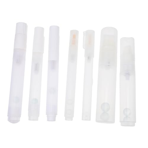 CLISPEED 7 Stück Teiliges Leere Weiße Paint Pen Hüllen aus Kunststoff Wiederbefüllbare Stifthüllen mit Glasperlen für Gleichmäßige Farbmischung Langlebig und Vielseitig für Kreative DIY CLISPEED 7 Stück Teiliges Leere Weiße Paint Pen Hüllen aus Kunststoff Wiederbefüllbare Stifthüllen mit Glasperlen für Gleichmäßige Farbmischung Langlebig und Vielseitig für Kreative DIY von CLISPEED