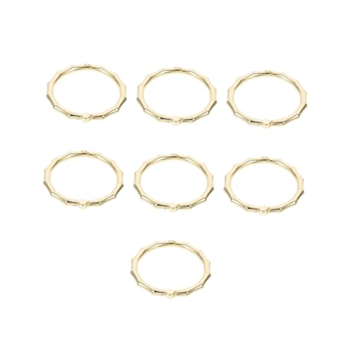 CLISPEED 7 Stück Teiliges Metall Buchbinderinge Innen Goldfarbene Lose Ringe für Karteikarten Ordner Heftringe Vielseitig für Schule Büro und Zuhause CLISPEED 7 Stück Teiliges Metall Buchbinderinge Innen Goldfarbene Lose Ringe für Karteikarten Ordner Heftringe Vielseitig für Schule Büro und Zuhause von CLISPEED